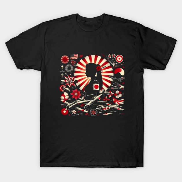 Japanese Culture Collage T-Shirt by Patrick9